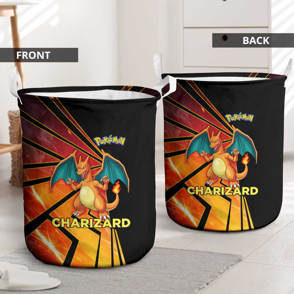 Charizard Poké Laundry Basket Retro Comic Style Explosion