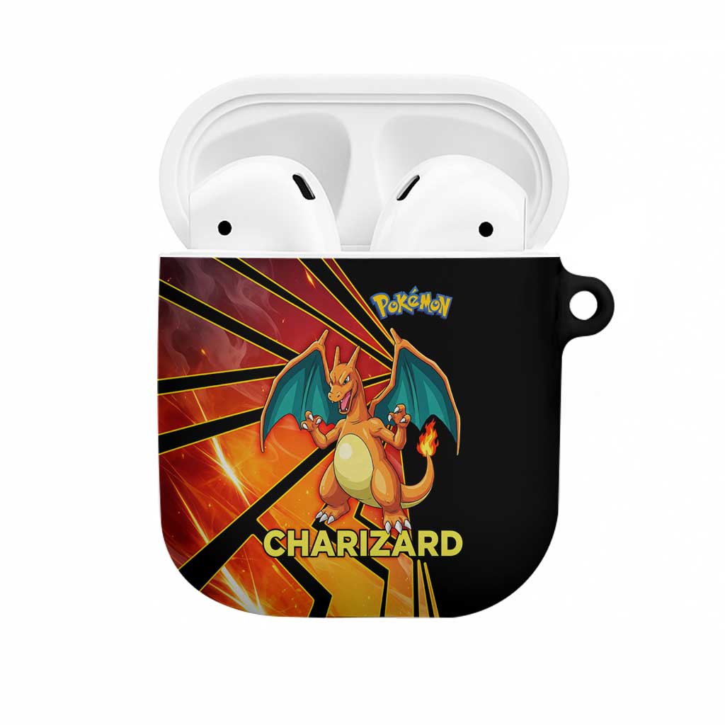Charizard Poké AirPods Case Retro Comic Style Explosion