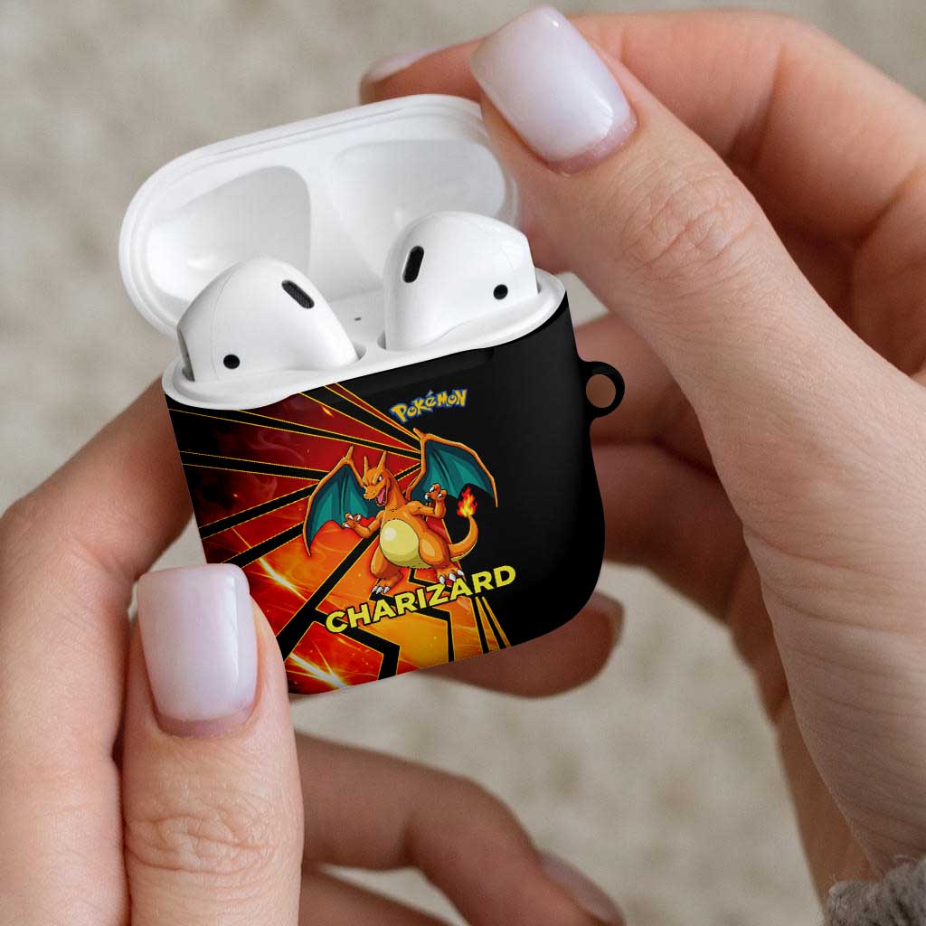 Charizard Poké AirPods Case Retro Comic Style Explosion