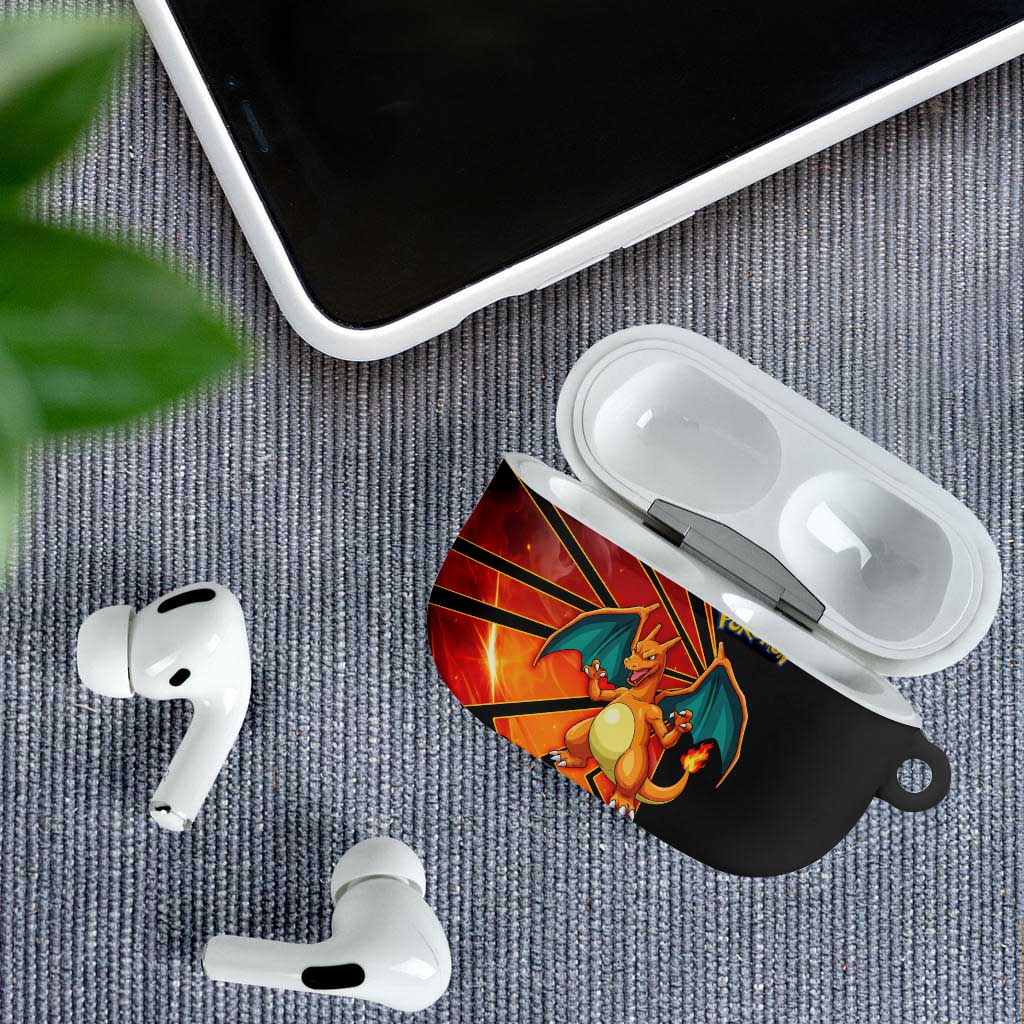Charizard Poké AirPods Case Retro Comic Style Explosion