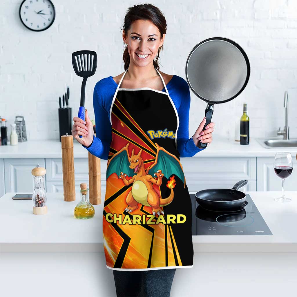 Charizard Poké Apron Retro Comic Style Explosion