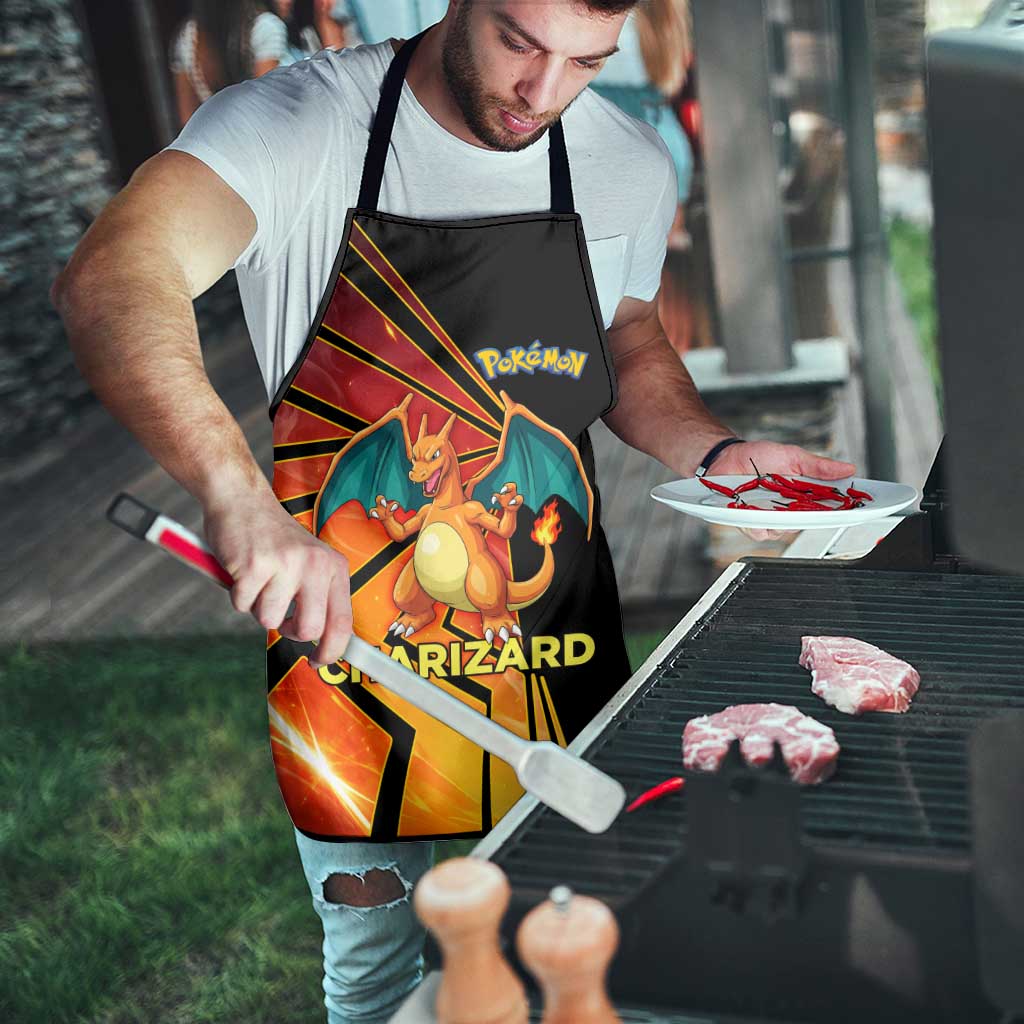 Charizard Poké Apron Retro Comic Style Explosion