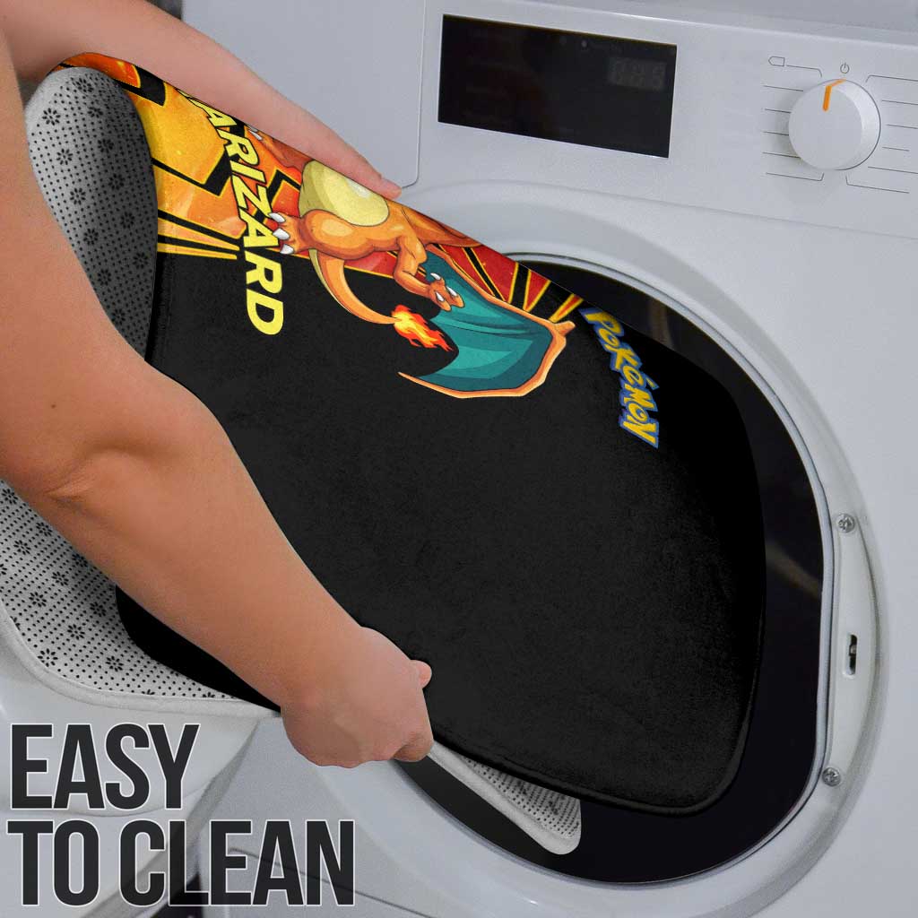Charizard Poké Bathroom Set Retro Comic Style Explosion