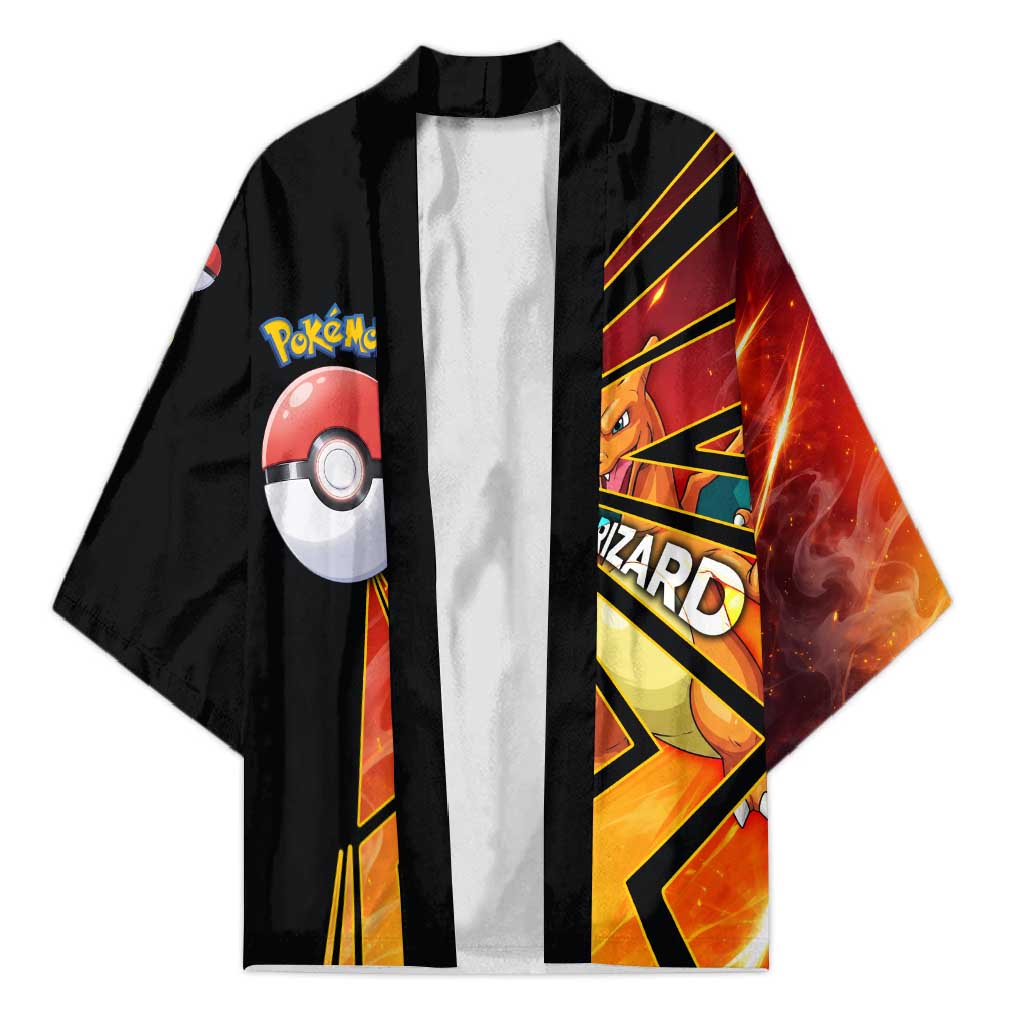 Charizard Poké Kimono Retro Comic Style Explosion