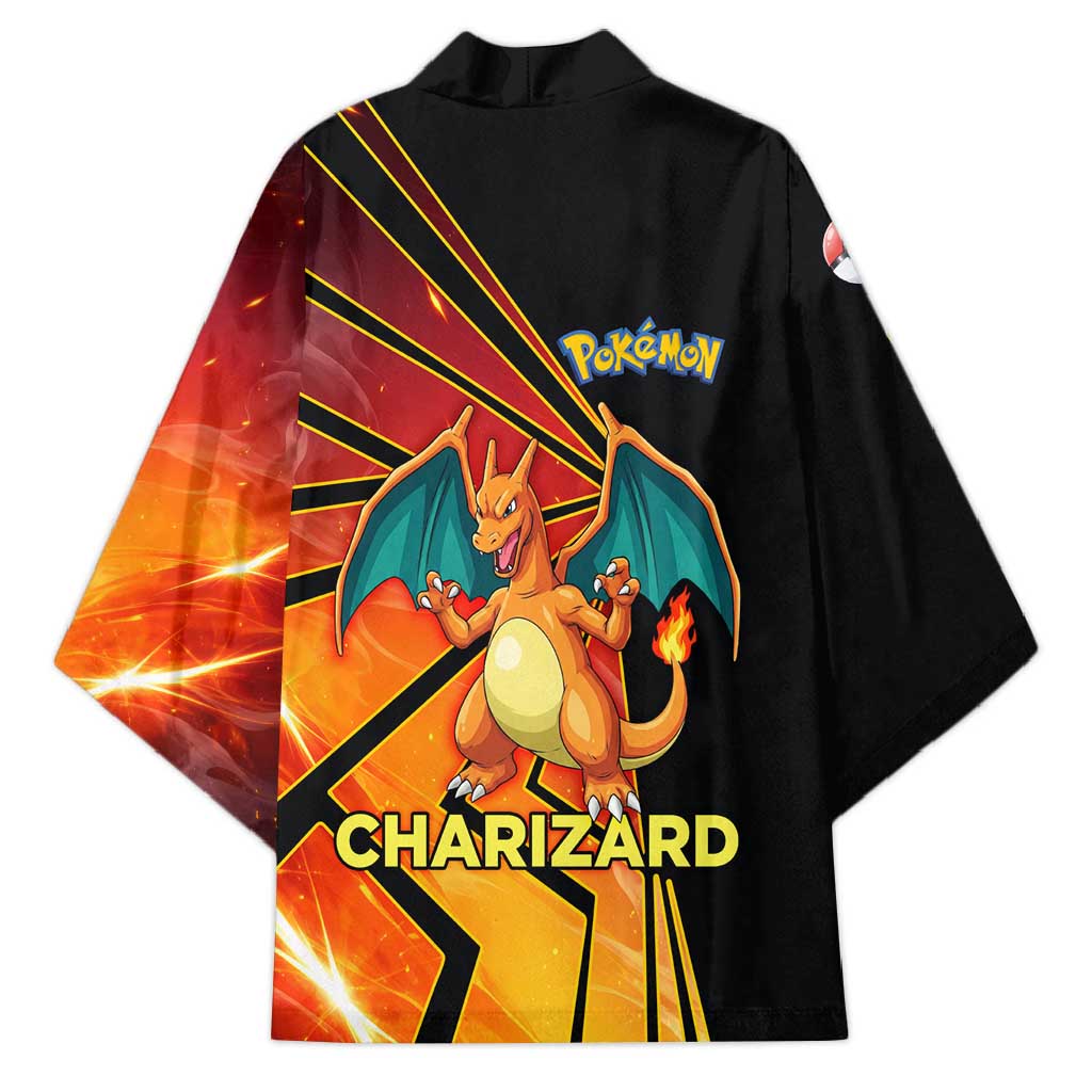 Charizard Poké Kimono Retro Comic Style Explosion