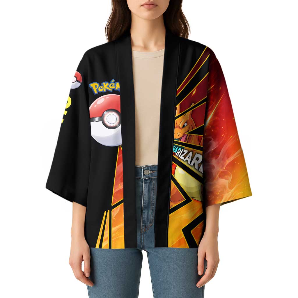 Charizard Poké Kimono Retro Comic Style Explosion