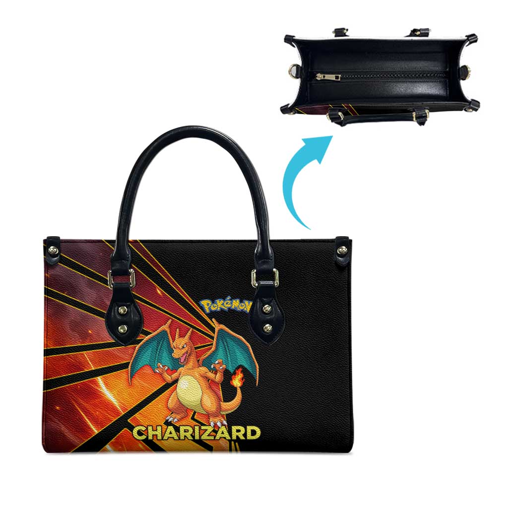 Charizard Poké Leather Bag Retro Comic Style Explosion