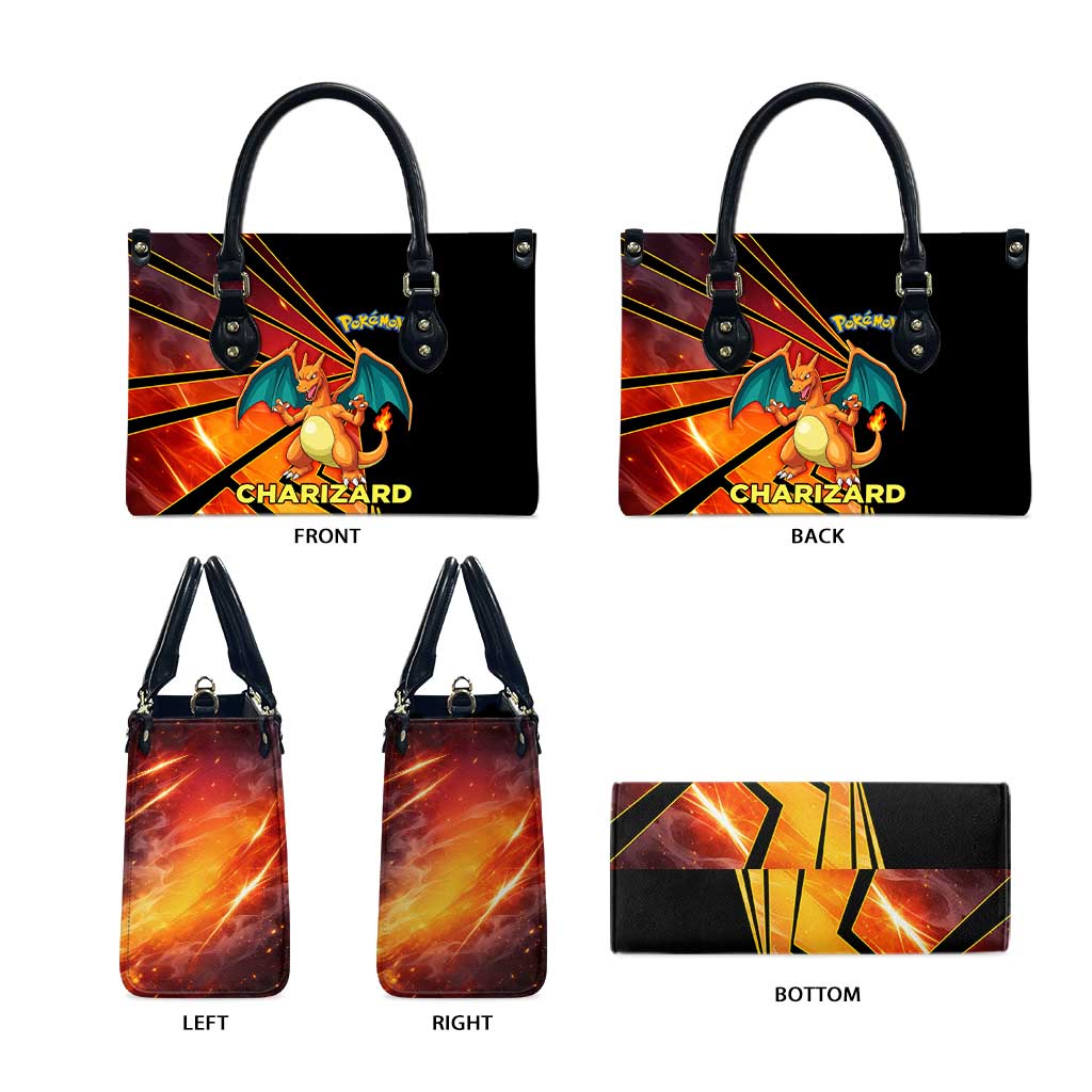 Charizard Poké Leather Bag Retro Comic Style Explosion