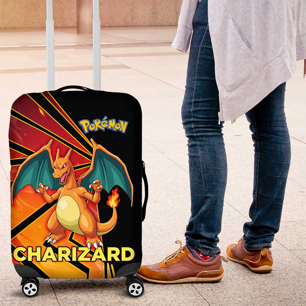 Charizard Poké Luggage Cover Retro Comic Style Explosion