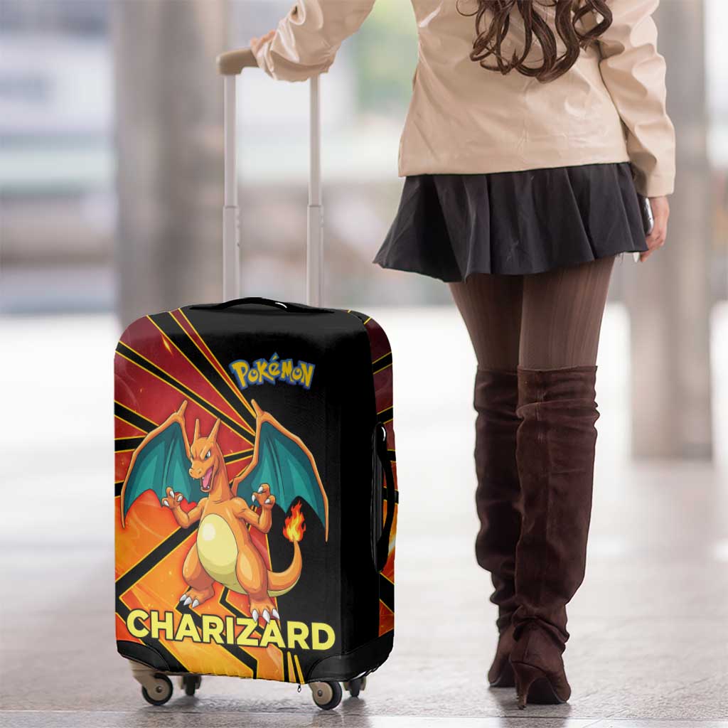 Charizard Poké Luggage Cover Retro Comic Style Explosion