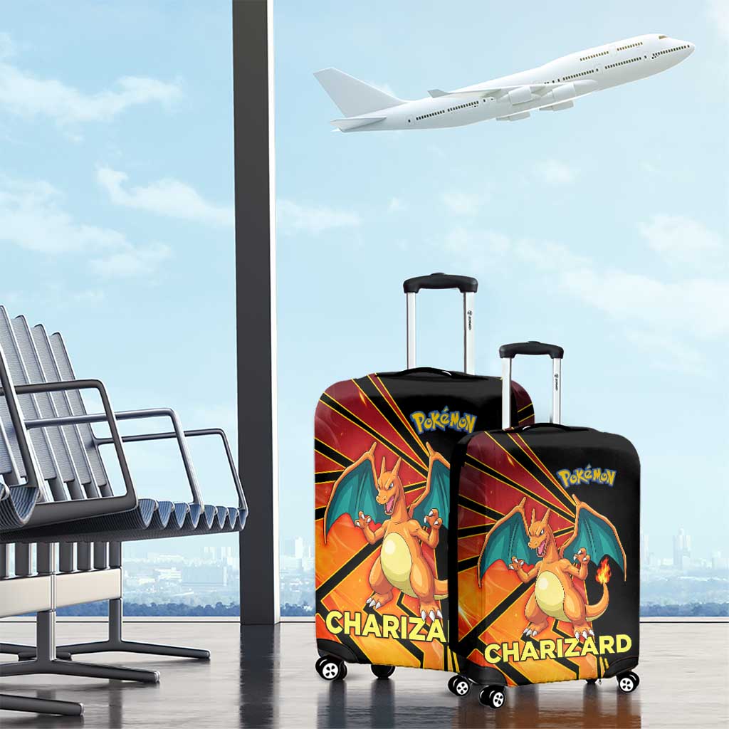 Charizard Poké Luggage Cover Retro Comic Style Explosion