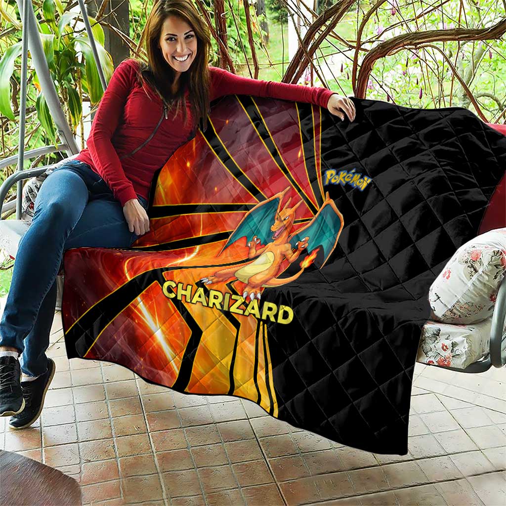 Charizard Poké Quilt Retro Comic Style Explosion