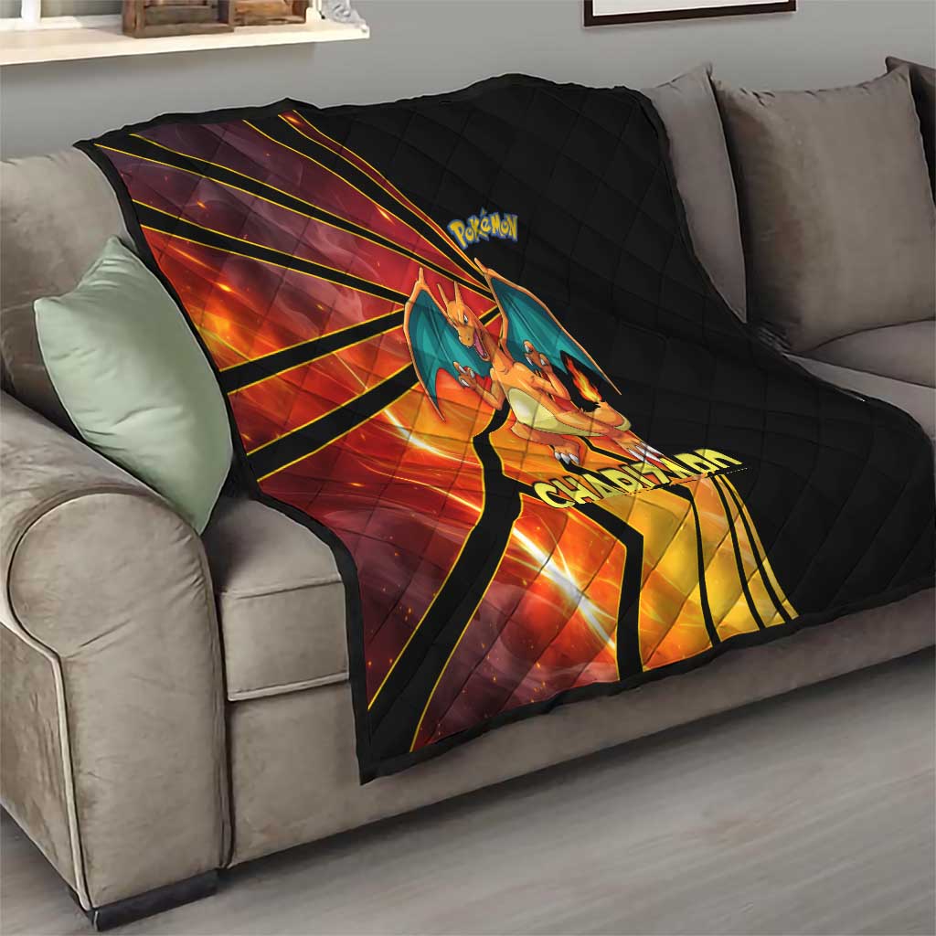 Charizard Poké Quilt Retro Comic Style Explosion