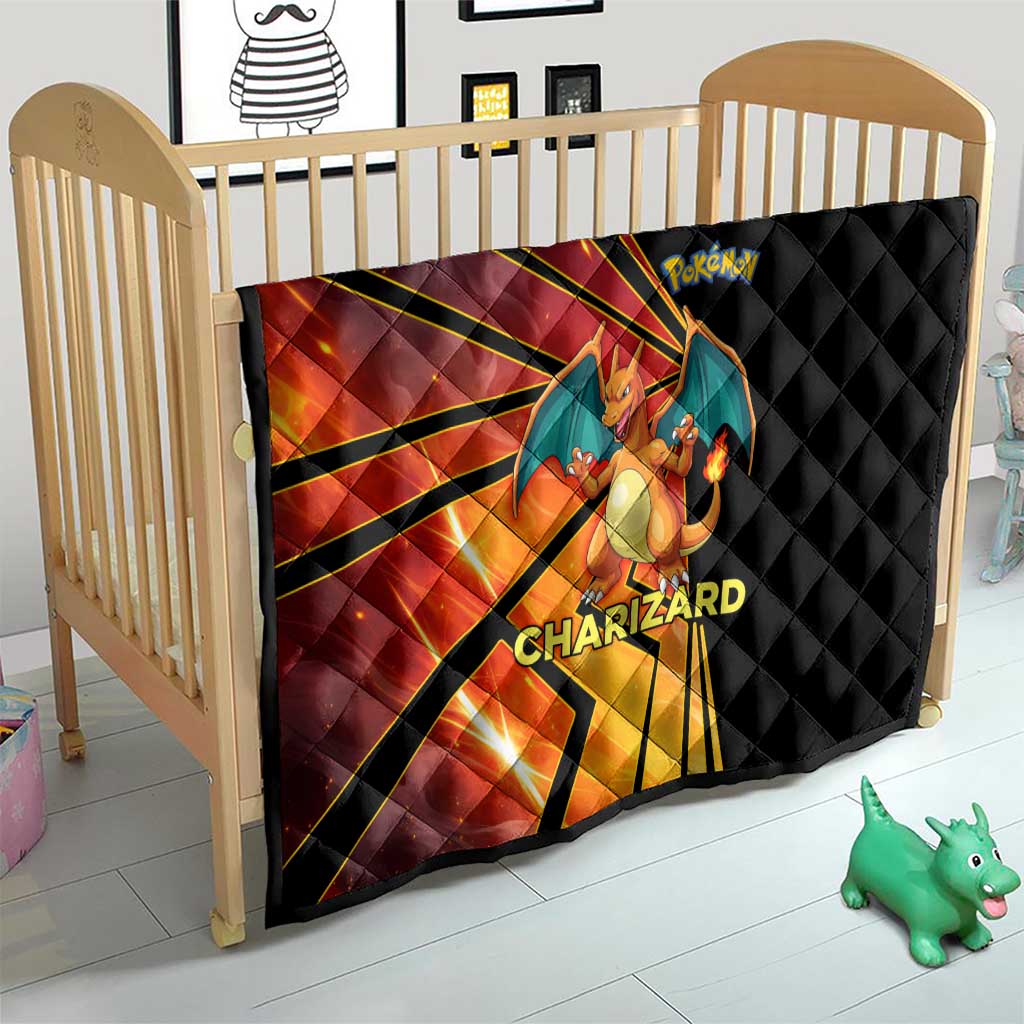 Charizard Poké Quilt Retro Comic Style Explosion