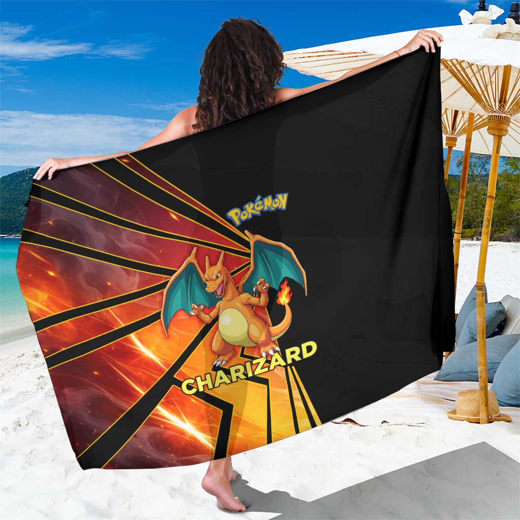 Charizard Poké Sarong Retro Comic Style Explosion