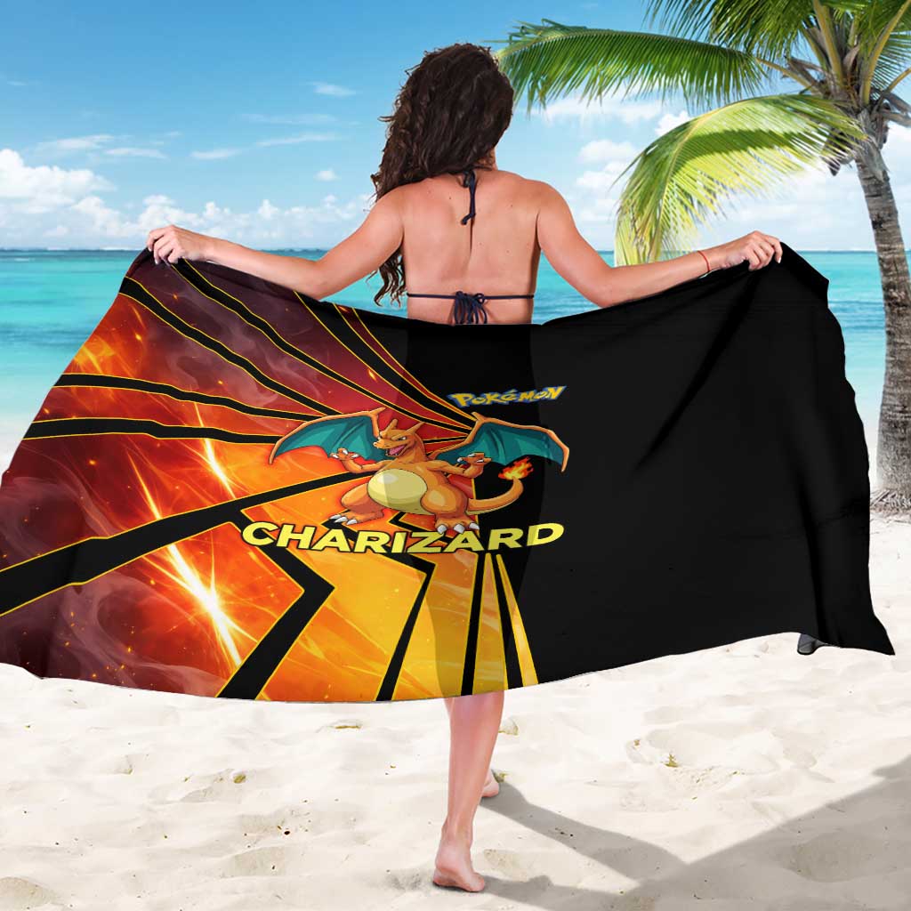 Charizard Poké Sarong Retro Comic Style Explosion