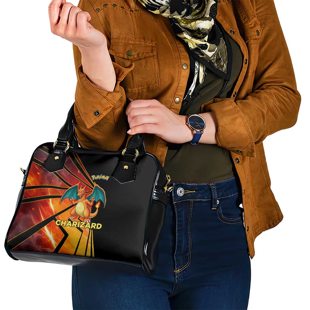 Charizard Poké Shoulder Handbag Retro Comic Style Explosion