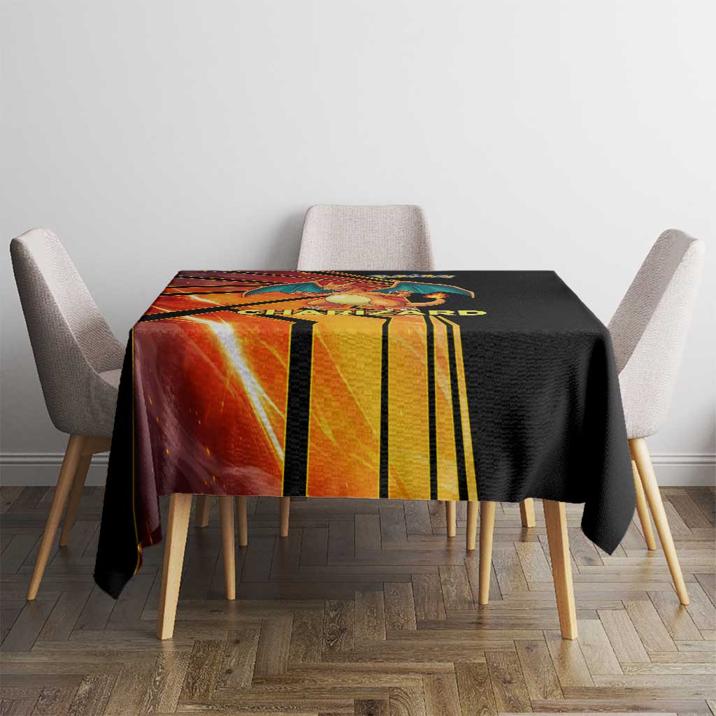 Charizard Poké Tablecloth Retro Comic Style Explosion