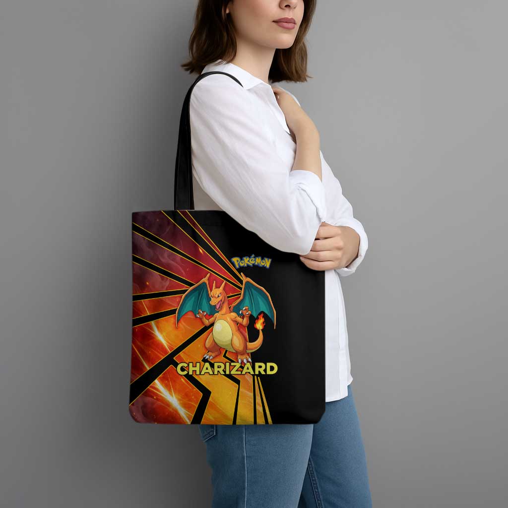 Charizard Poké Tote Bag Retro Comic Style Explosion