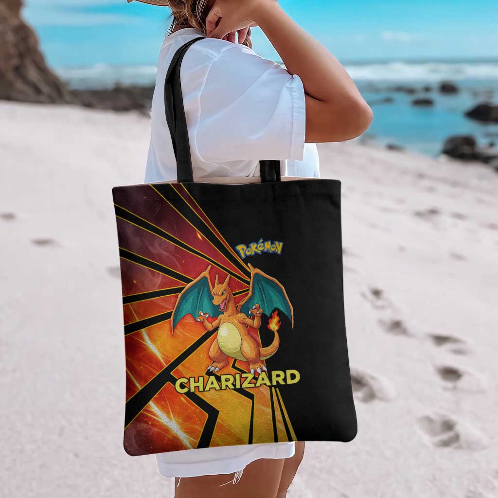 Charizard Poké Tote Bag Retro Comic Style Explosion