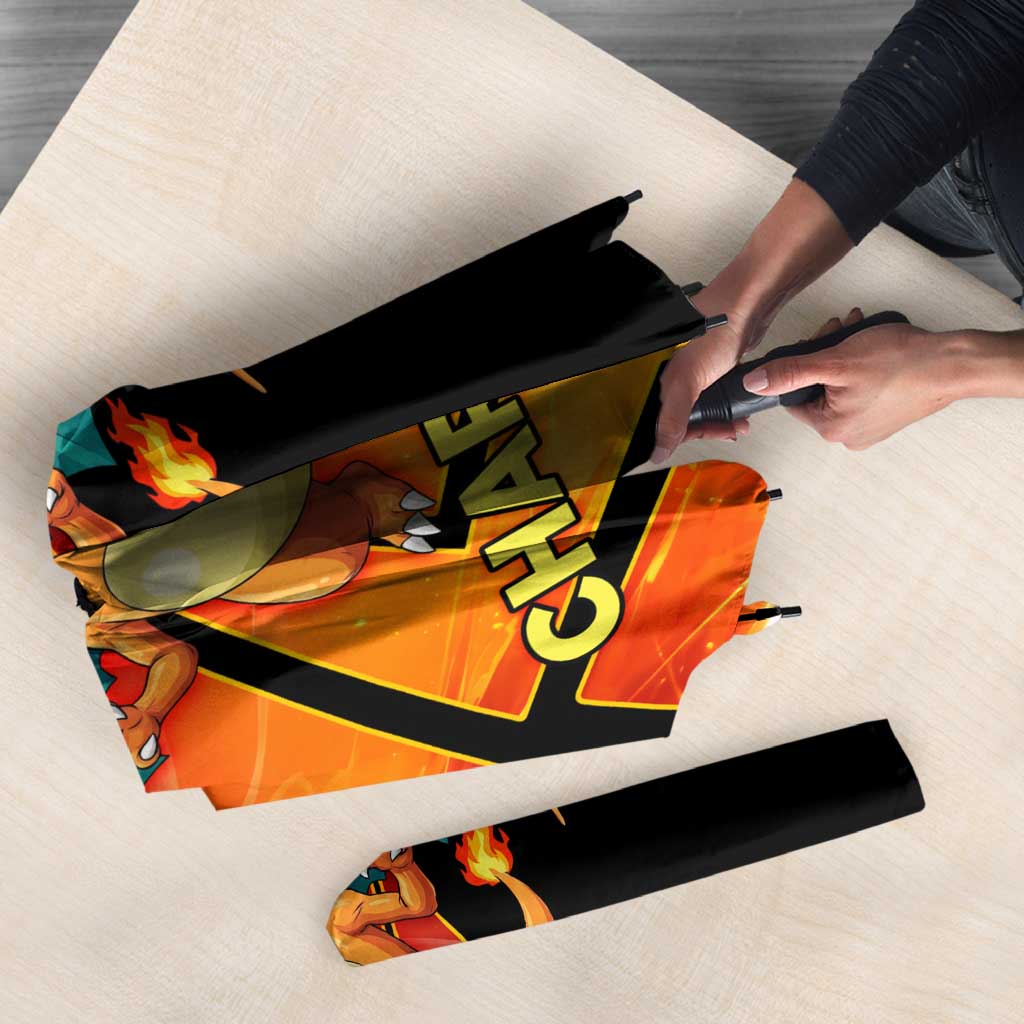 Charizard Poké Umbrella Retro Comic Style Explosion