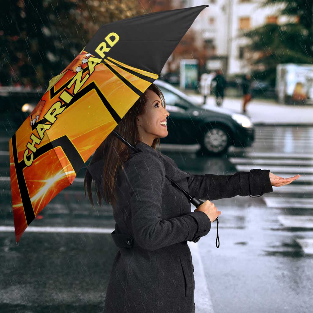Charizard Poké Umbrella Retro Comic Style Explosion