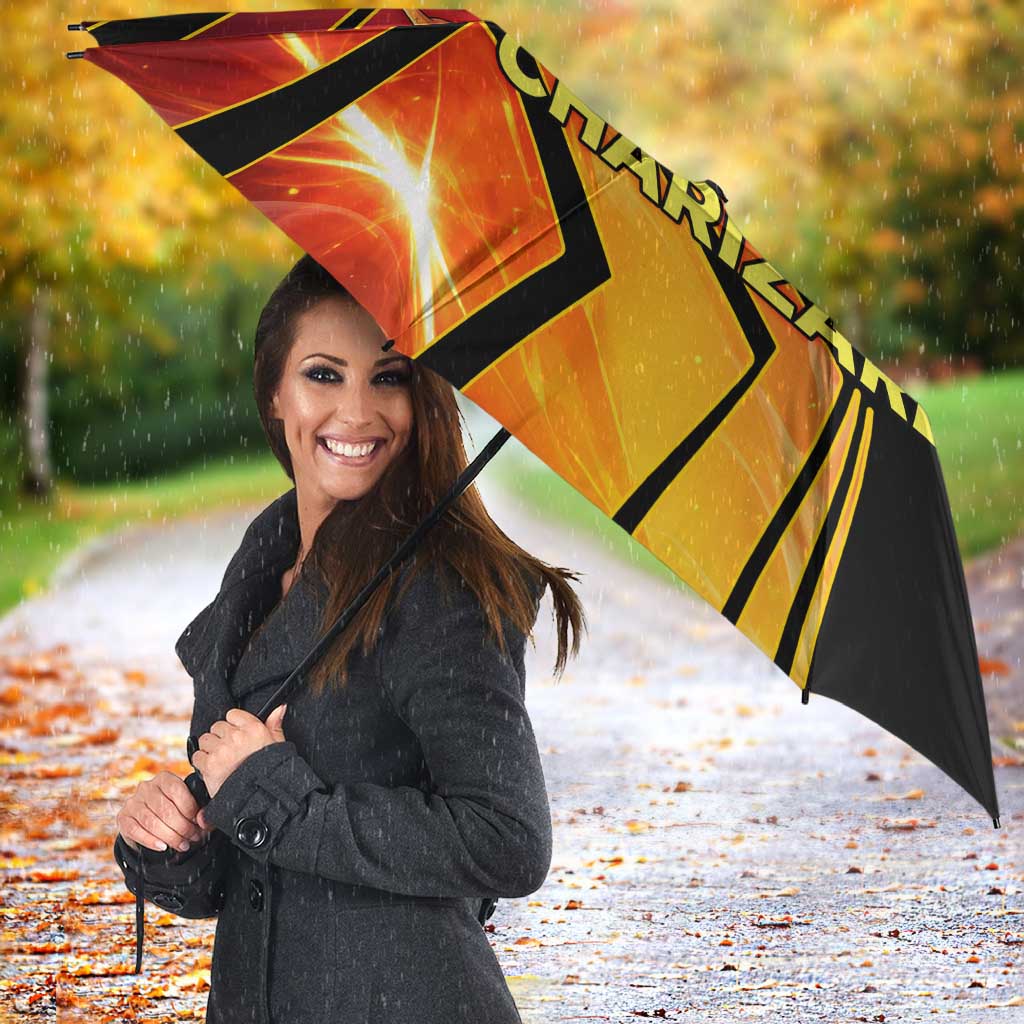 Charizard Poké Umbrella Retro Comic Style Explosion