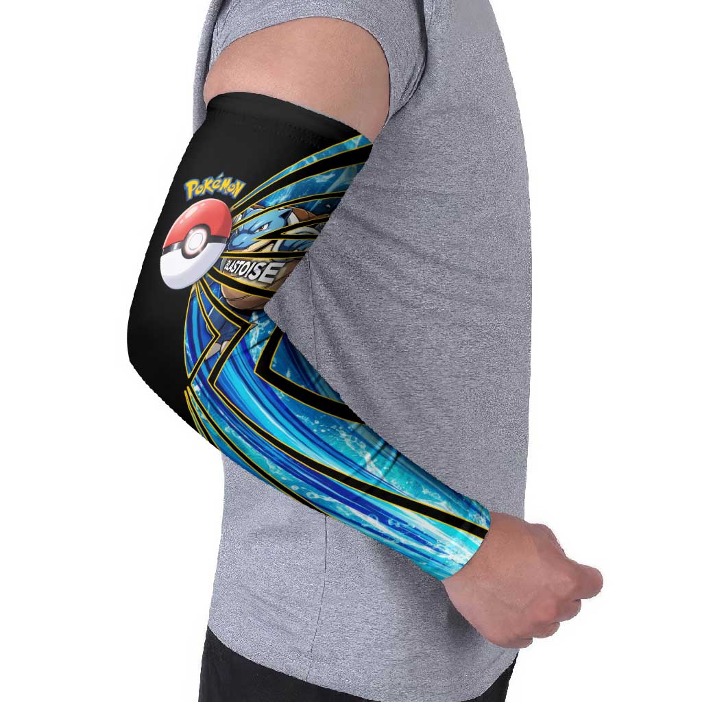 Blastoise Poké Arm Sleeves Aqua Burst Comic Style