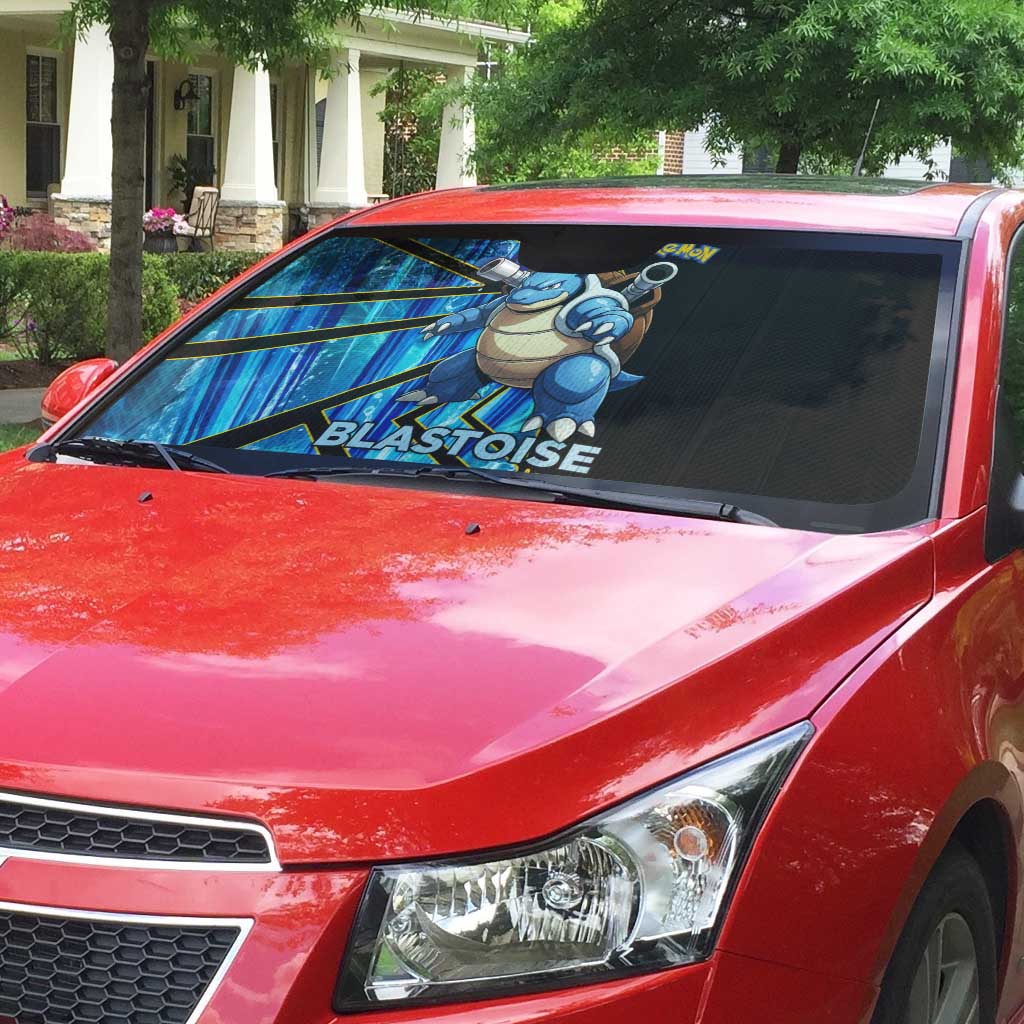 Blastoise Poké Auto Sun Shade Aqua Burst Comic Style