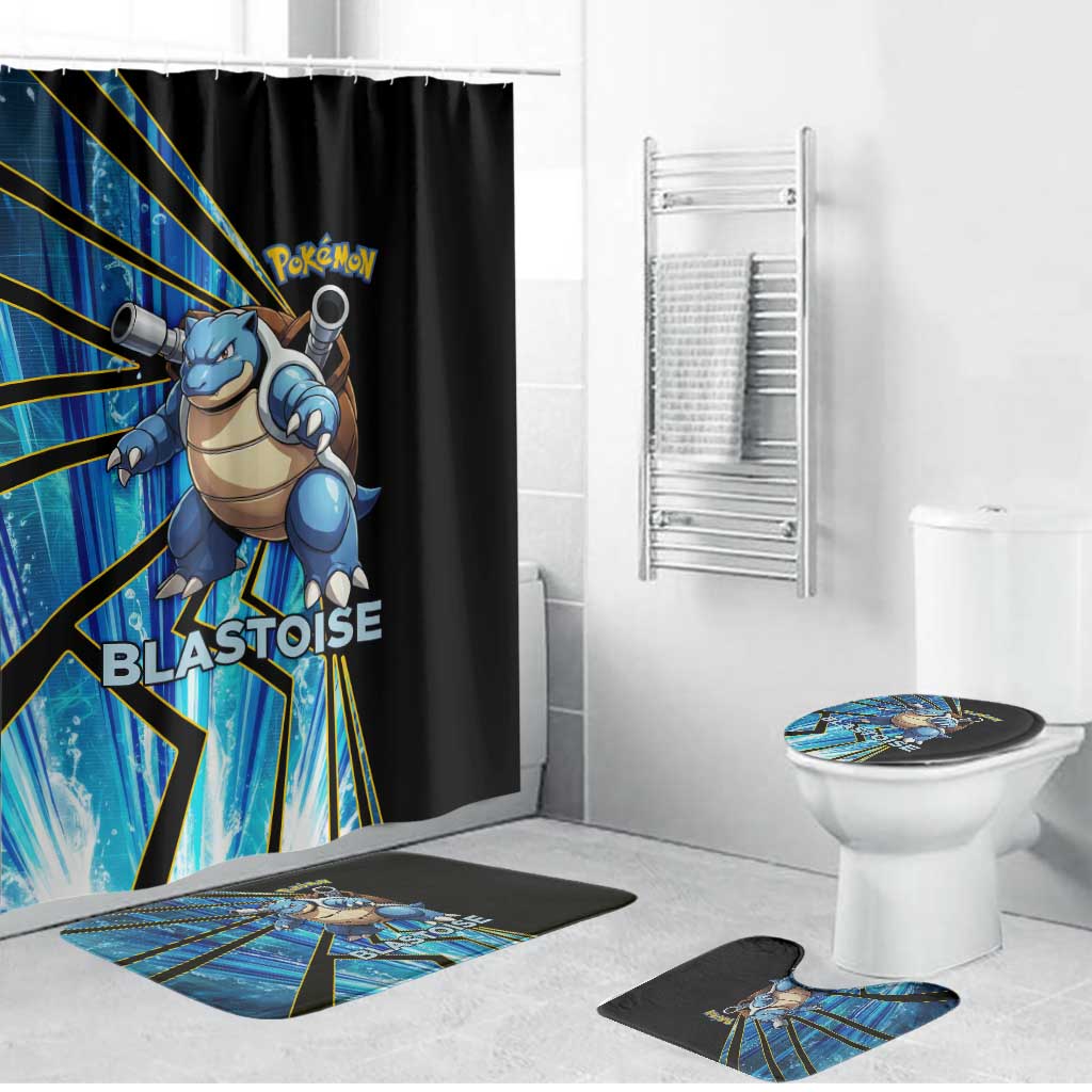 Blastoise Poké Bathroom Set Aqua Burst Comic Style