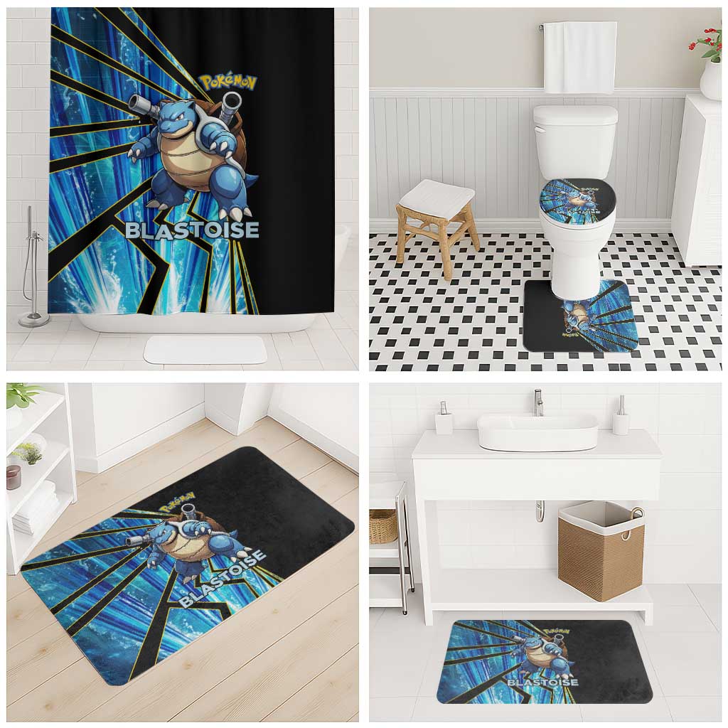 Blastoise Poké Bathroom Set Aqua Burst Comic Style