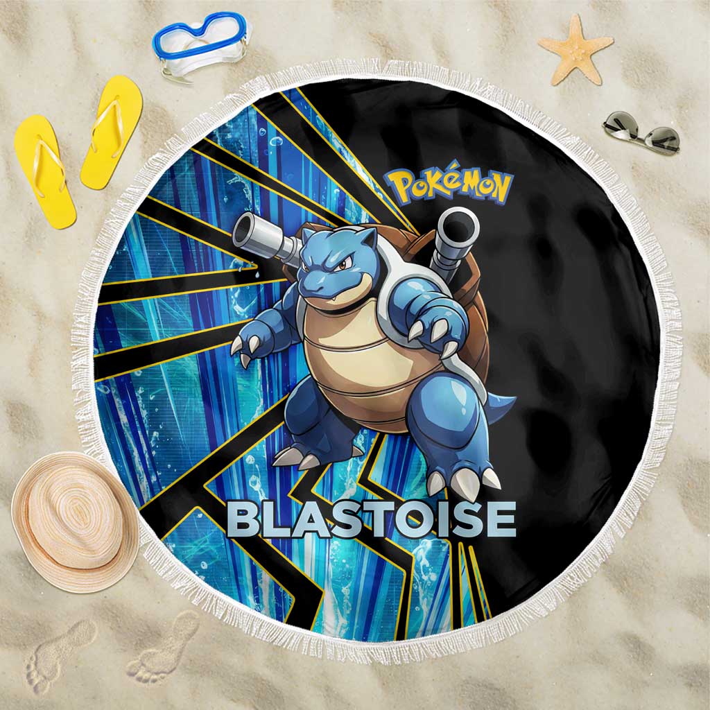 Blastoise Poké Beach Blanket Aqua Burst Comic Style