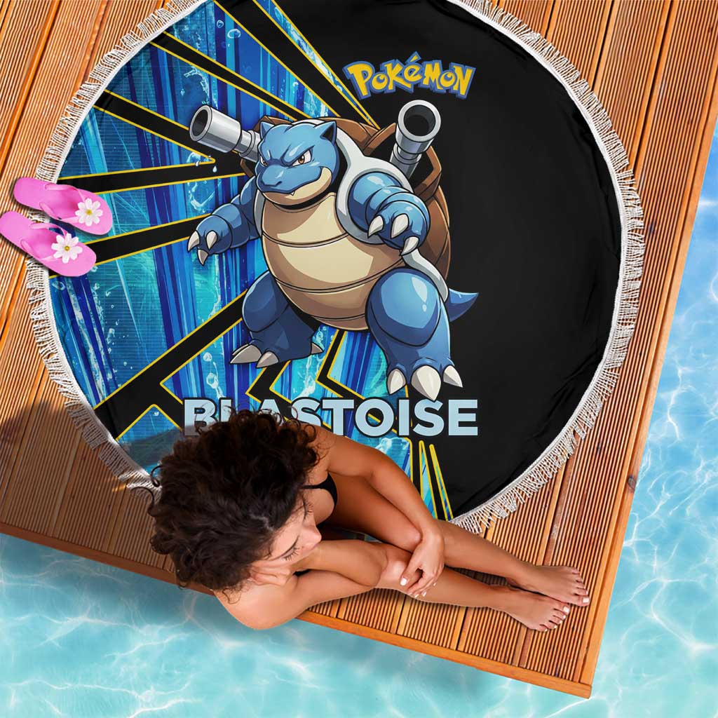 Blastoise Poké Beach Blanket Aqua Burst Comic Style