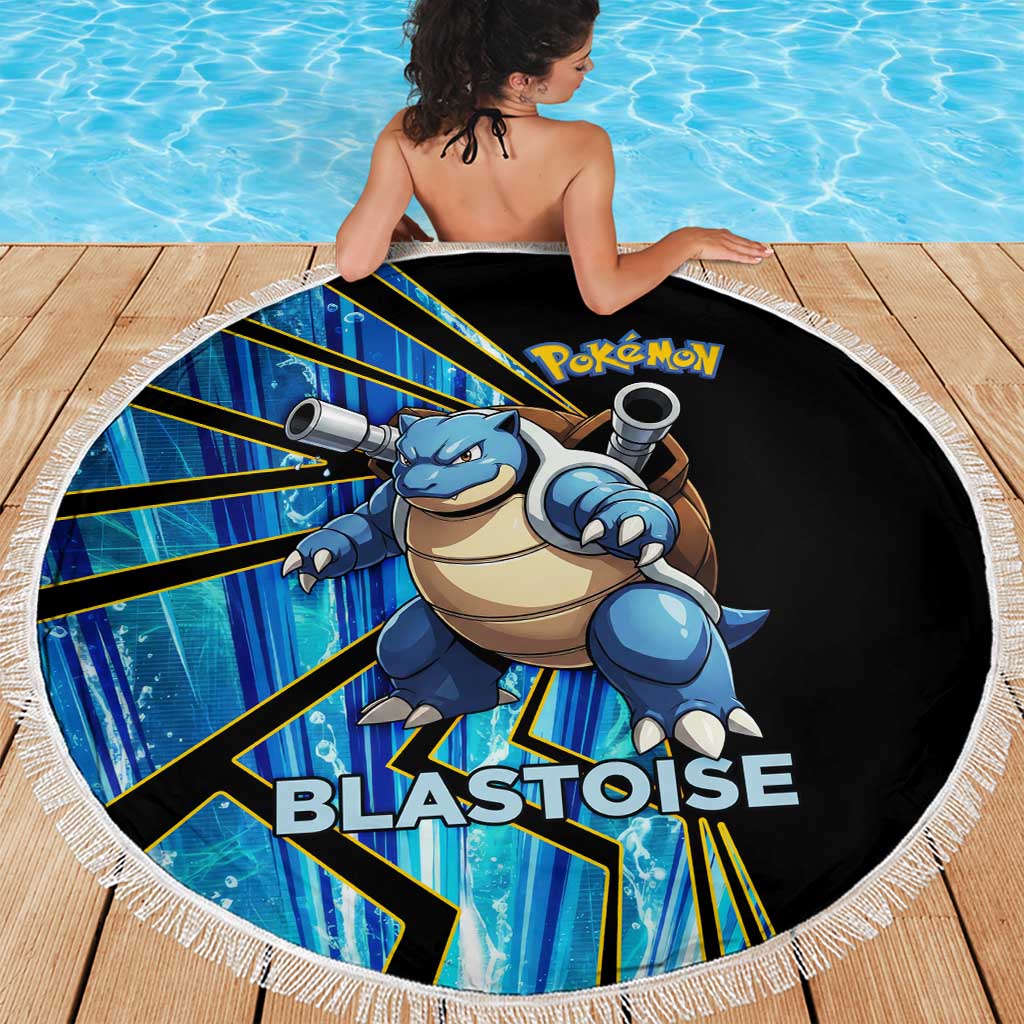 Blastoise Poké Beach Blanket Aqua Burst Comic Style