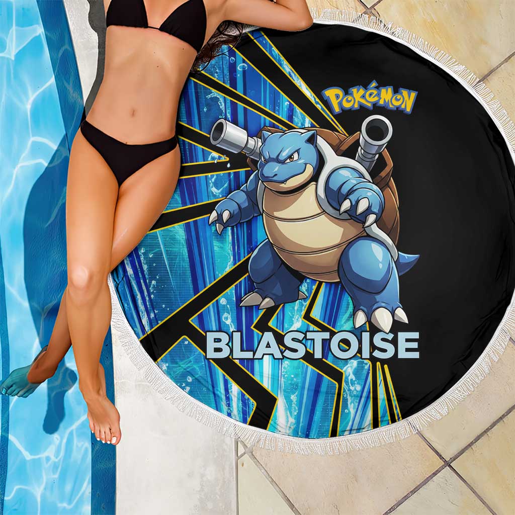 Blastoise Poké Beach Blanket Aqua Burst Comic Style