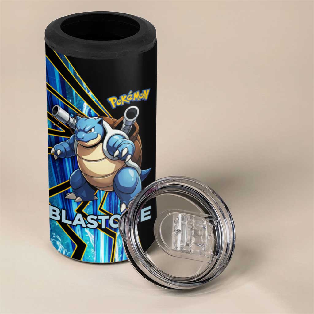 Blastoise Poké 4 in 1 Can Cooler Tumbler Aqua Burst Comic Style