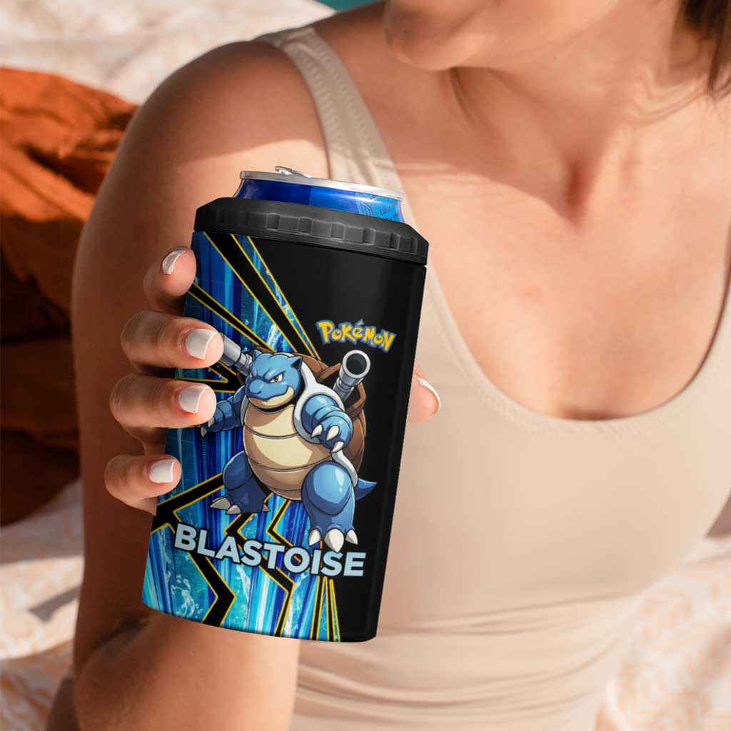 Blastoise Poké 4 in 1 Can Cooler Tumbler Aqua Burst Comic Style