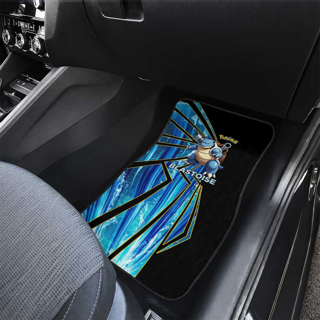 Blastoise Poké Car Mats Aqua Burst Comic Style