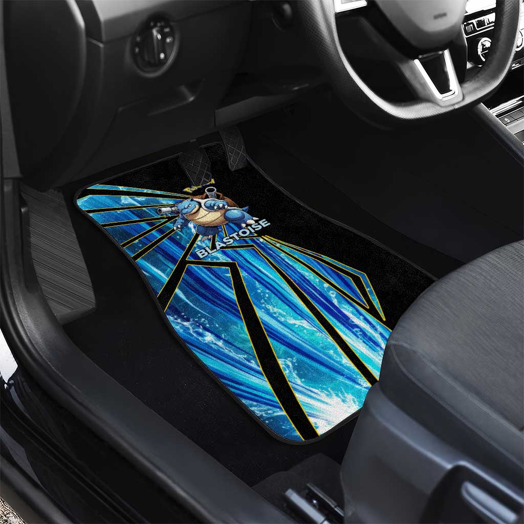 Blastoise Poké Car Mats Aqua Burst Comic Style