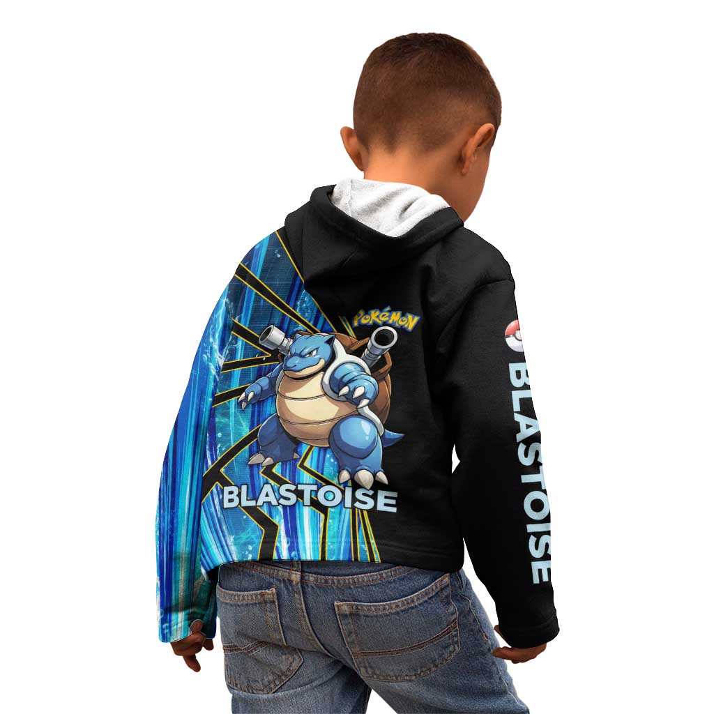 Blastoise Poké Kid Hoodie Aqua Burst Comic Style