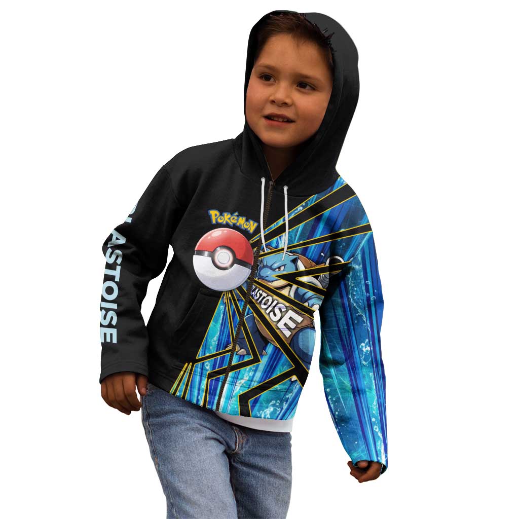 Blastoise Poké Kid Hoodie Aqua Burst Comic Style