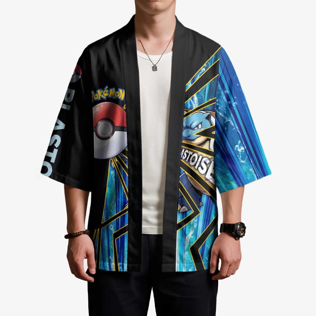 Blastoise Poké Kimono Aqua Burst Comic Style