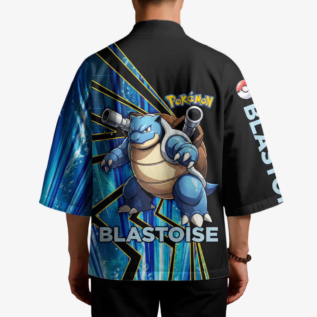 Blastoise Poké Kimono Aqua Burst Comic Style
