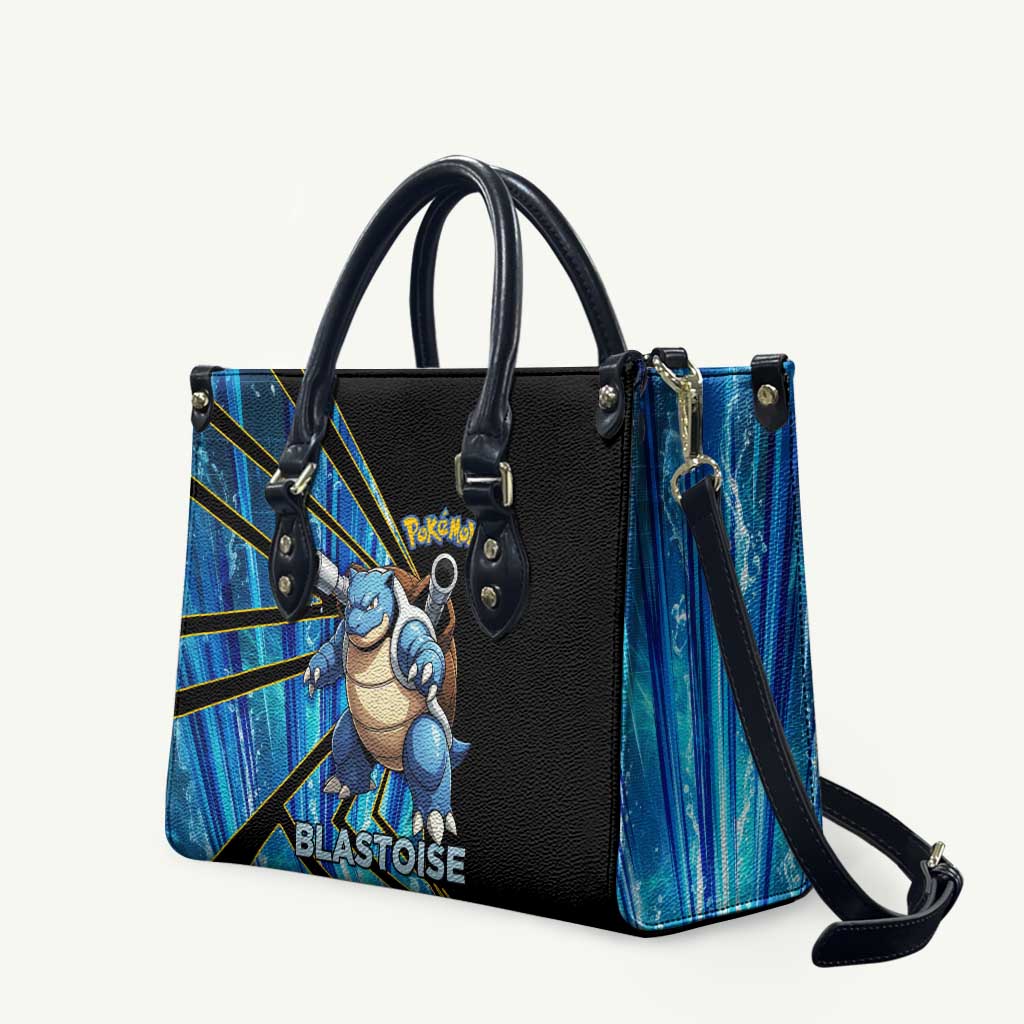 Blastoise Poké Leather Bag Aqua Burst Comic Style