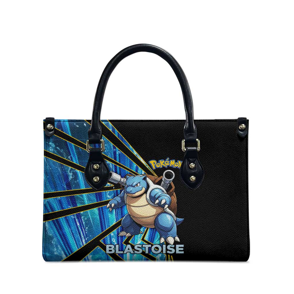 Blastoise Poké Leather Bag Aqua Burst Comic Style