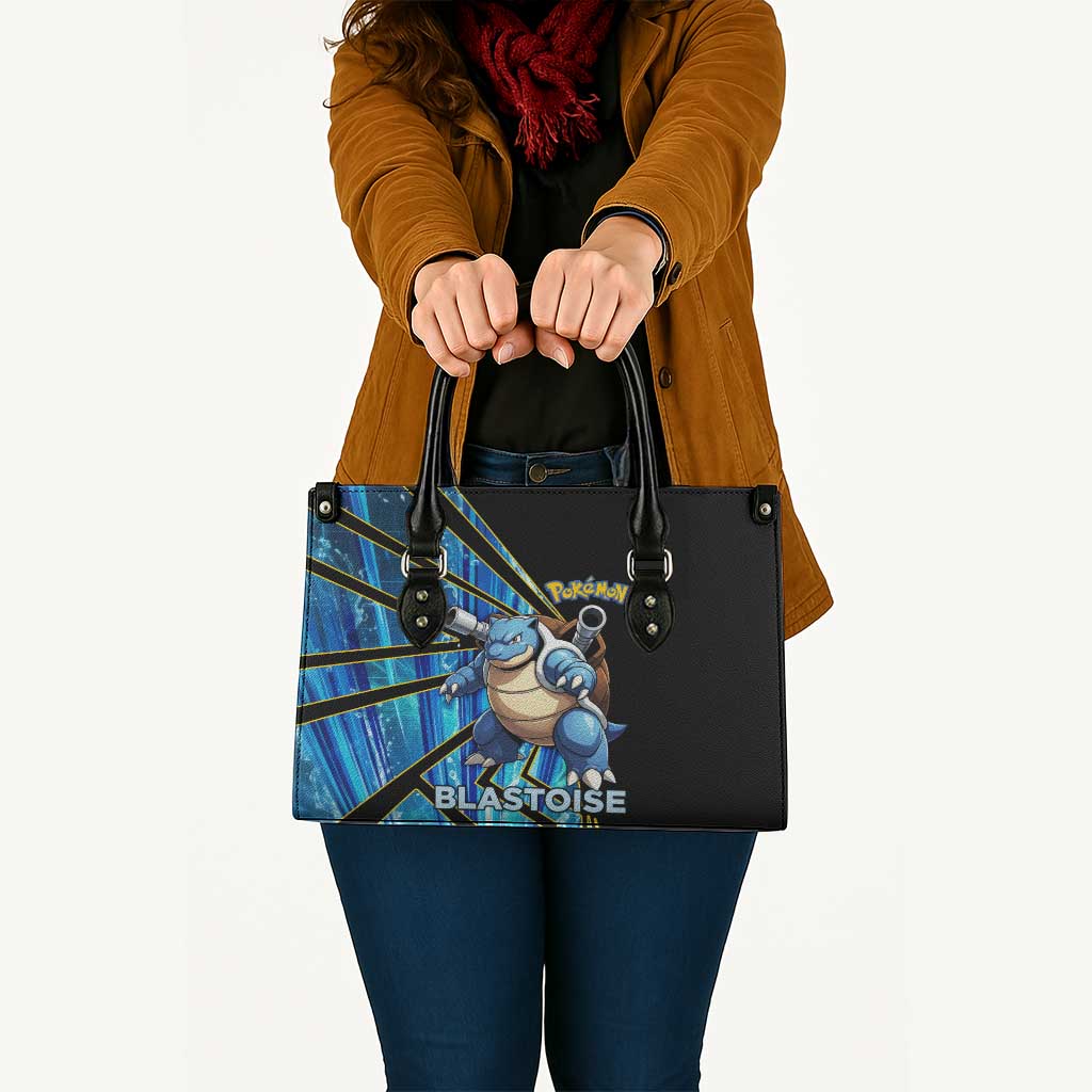 Blastoise Poké Leather Bag Aqua Burst Comic Style
