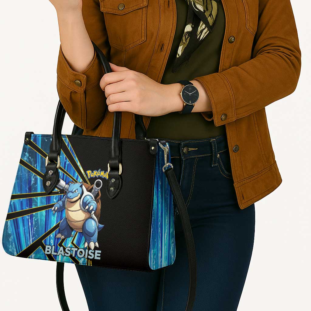 Blastoise Poké Leather Bag Aqua Burst Comic Style