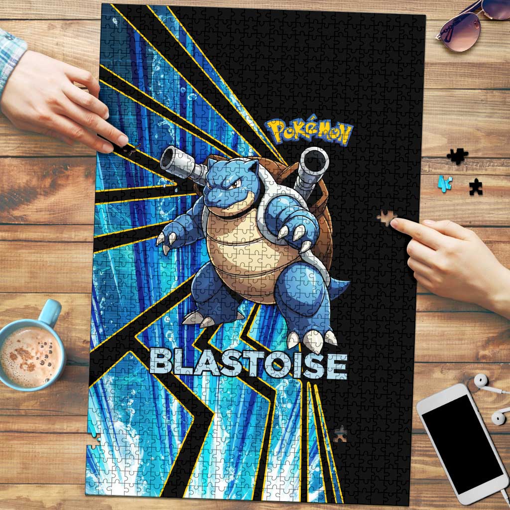 Blastoise Poké Puzzle Aqua Burst Comic Style