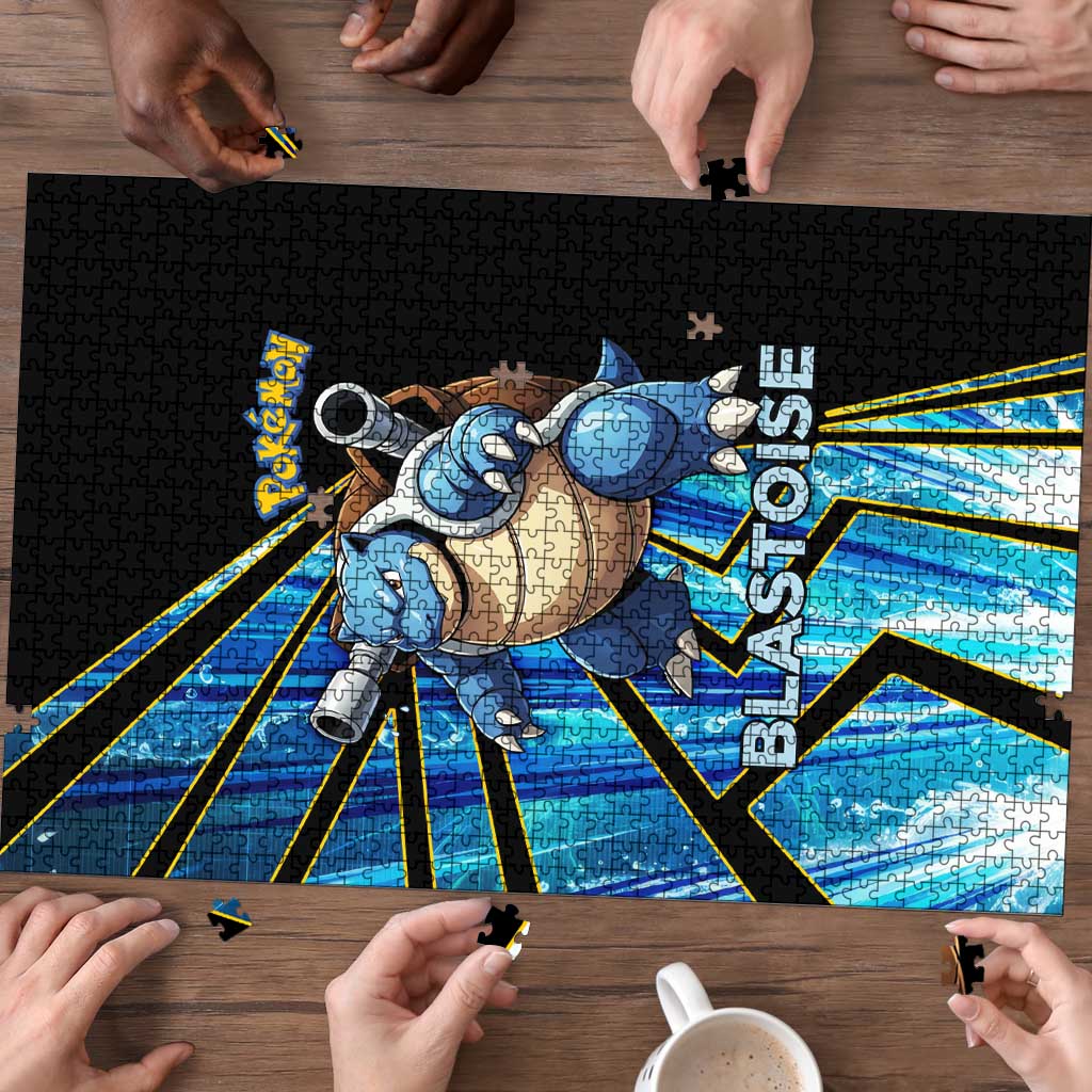 Blastoise Poké Puzzle Aqua Burst Comic Style