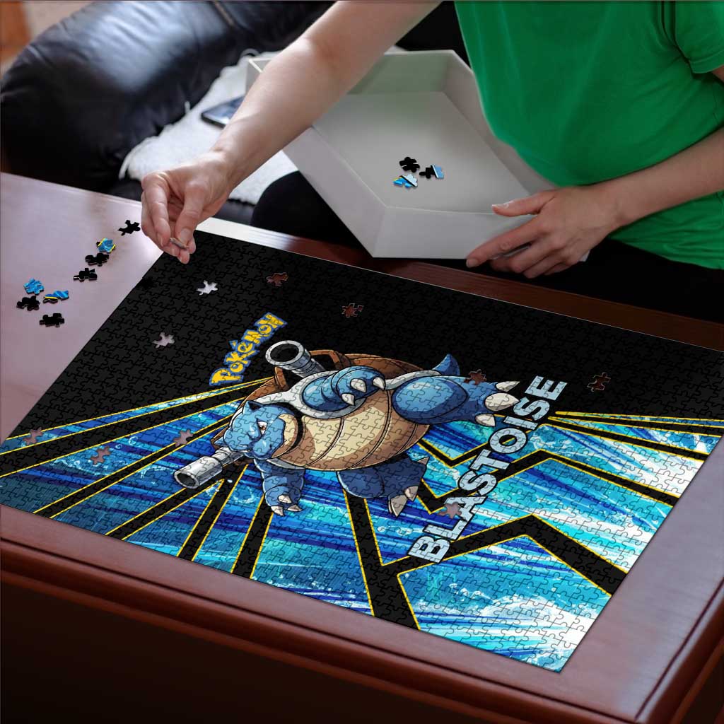 Blastoise Poké Puzzle Aqua Burst Comic Style